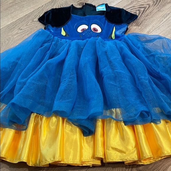 Disney Finding Nemo - Dory Blue and Yellow Fish Character Kids Costume - Picture 3 of 4